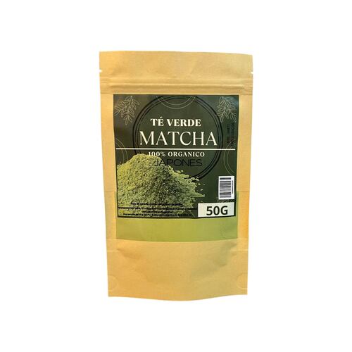 Té Matcha en Polvo Orgánico 50 g | Rinde Hasta 16 Tazas | Alto Aminoácidos Para Postres y Bebidas Hoja Té Verde Pulverizada Manera Tradicional.