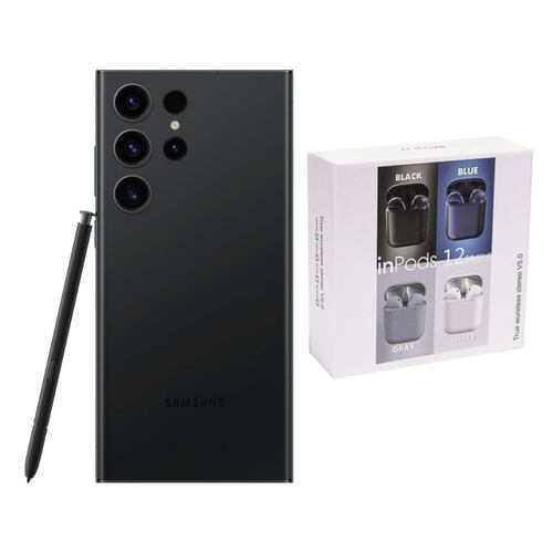 Galaxy S23 Ultra 256GB Negro Snapdragon Desbloqueado + Audífonos Genéricos