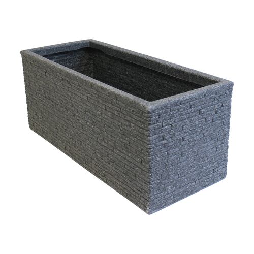 AGBOX Maceta Jardinera Rectangular Efecto Ladrillo Strata Beige AG-GN576ASH