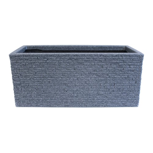 AGBOX Maceta Jardinera Rectangular Efecto Ladrillo Strata Beige AG-GN576ASH