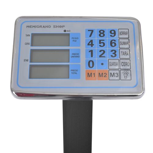 Bascula Comercial Industrial digital 1 Tonelada Plataforma Uso Rudo.