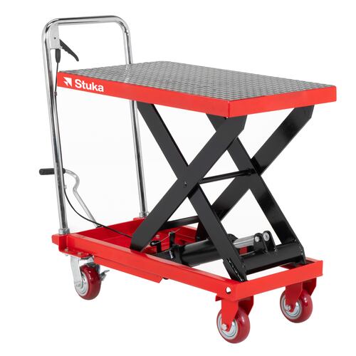 Mesa de Elevación Hidraulica Stuka Automotriz de1/2 Tonelada con Base Antiderrapante