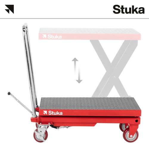 Mesa de Elevación Hidraulica Stuka Automotriz de1/2 Tonelada con Base Antiderrapante