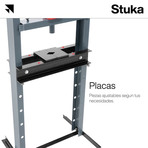 Prensa Hidráulica Industrial Stuka 20 Toneladas con Gato Hidráulico Acero