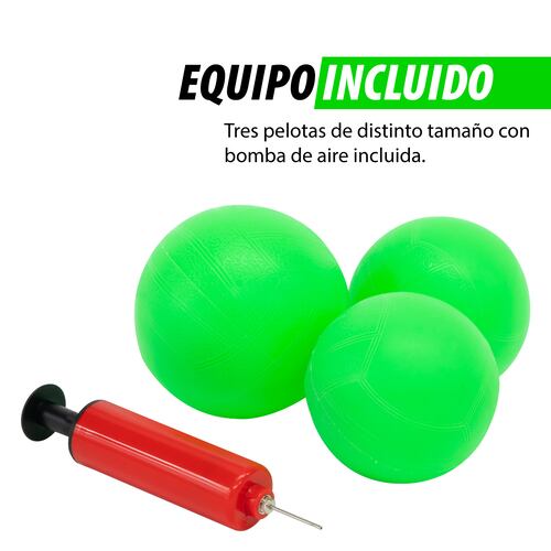 Red de Juego de Pelotas 36 Pulgadas Juego de Red Redonda con 3 Pelotas + Bolsa de Transporte para Jugar en Interiores y Exteriores.