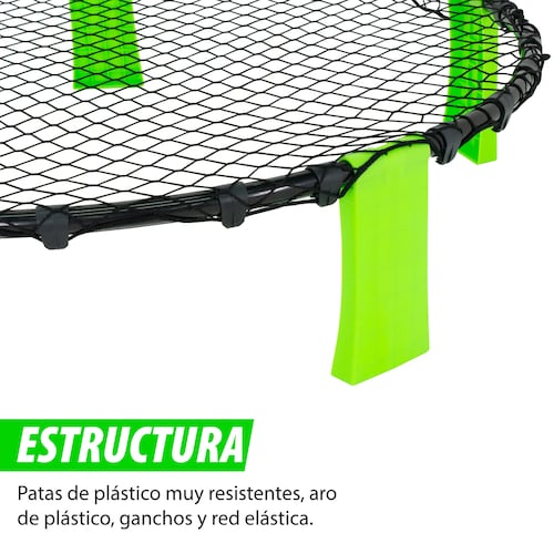 Red de Juego de Pelotas 36 Pulgadas Juego de Red Redonda con 3 Pelotas + Bolsa de Transporte para Jugar en Interiores y Exteriores.
