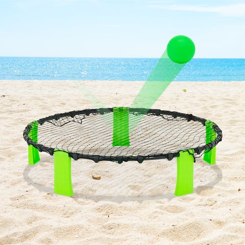 Red de Juego de Pelotas 36 Pulgadas Juego de Red Redonda con 3 Pelotas + Bolsa de Transporte para Jugar en Interiores y Exteriores.