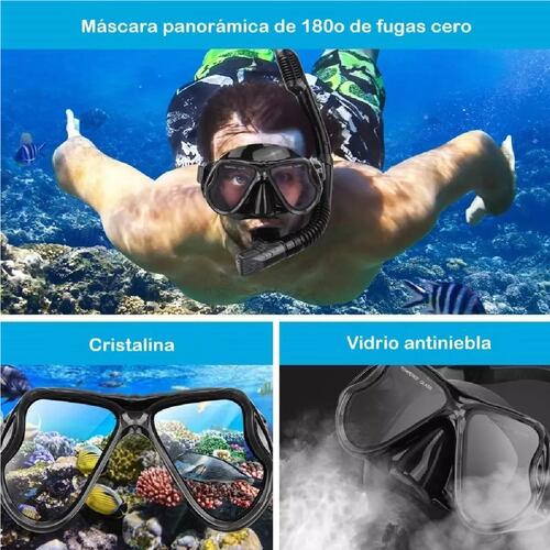 Gafas Anti Niebla Snorkel Mascara Buceo Buceo Snorkel