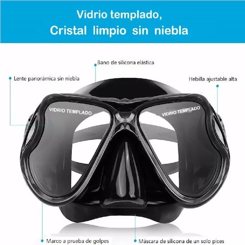 Gafas Anti Niebla Snorkel Mascara Buceo Buceo Snorkel