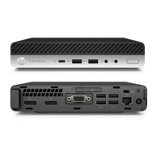All In One HP 800 G3 Mini- Core i5, 6ta gen- 8GB RAM- 500GB HDD- Monitor 19"- Windows 10 PRO- Equipo Clase A, Reacondicionado..
