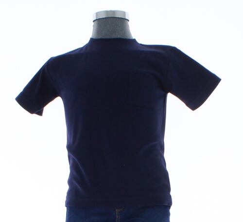 Playera Niño Algodón Azul Marino T shirt 3411 1 a 18 Años.