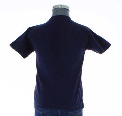 Playera Niño Algodón Azul Marino T shirt 3411 1 a 18 Años.