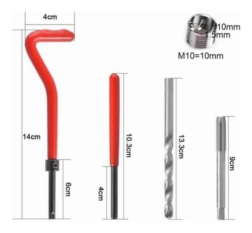 Kit De Inserto De Reparacion De Rosca Métrica M10 