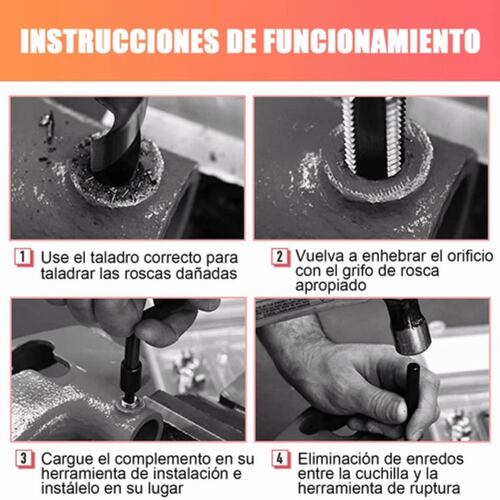 Kit De Inserto De Reparacion De Rosca Métrica M10 