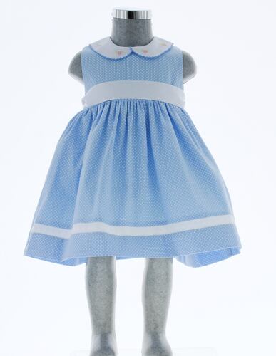 Vestido para Niña Pequeña Bebe Azul Cielo 3431 1 a 5 años.