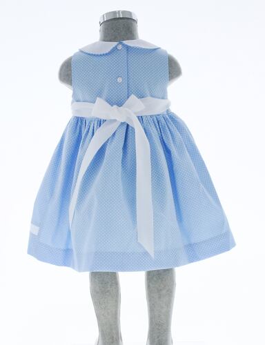Vestido para Niña Pequeña Bebe Azul Cielo 3431 1 a 5 años.
