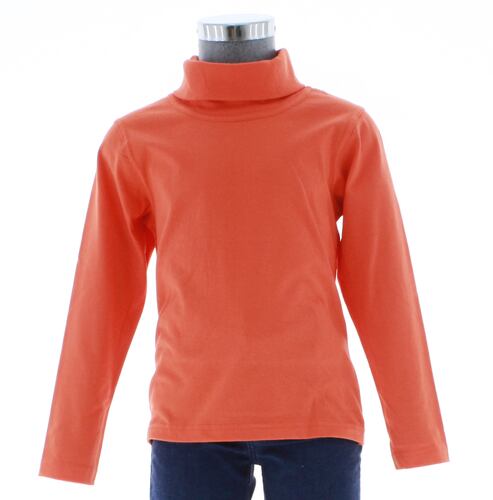 Playera Niño Naranja Cuello de Tortuga 3437 2 a 16 Años