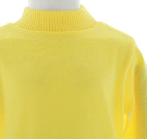 Sueter Ligero Niña / Niño Amarillo Cuello Alto 3450 2 a 16 Años.