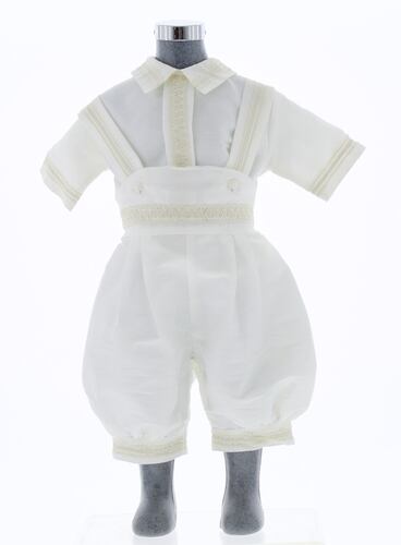 Ropón Bautizo Niño con Kit de Vela y Sabana 3466 0 a 4 Años.