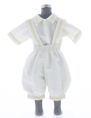 Ropón Bautizo Niño con Kit de Vela y Sabana 3466 0 a 4 Años.