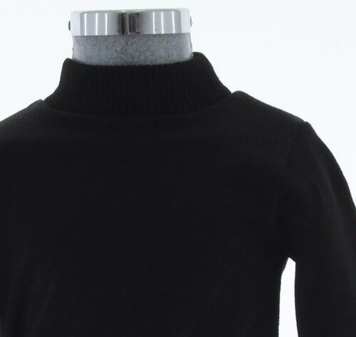 Sueter Ligero Niño Color Negro Cuello Alto 3471 2 a 16 Años.