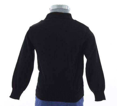 Sueter Ligero Niño Color Negro Cuello Alto 3471 2 a 16 Años.