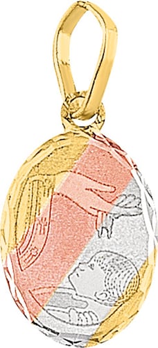 Medalla Bautizo 3 Colores Laser 10K - 3712