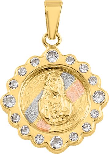 Medalla Sgdo Corazon 3C 10K - 3738