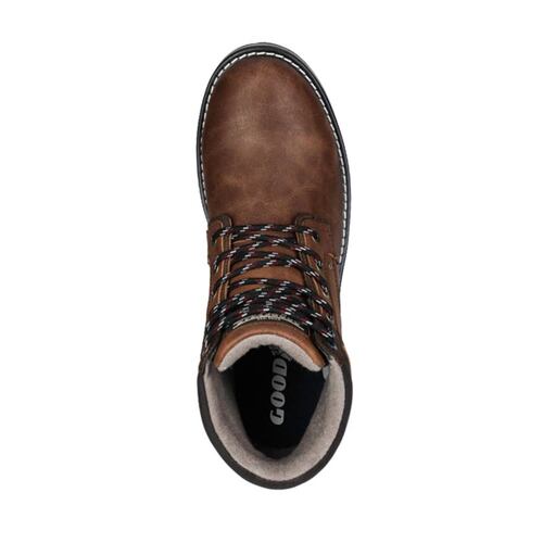 Bota heavy casual de vestir, color café, marca Goodyear, mod. 926247
