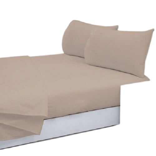 Juego Sabana Cotton Fresh Matrimonial Algodon Arena Concord
