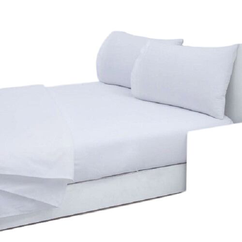 Juego Sabana Cotton Fresh Matrimonial Algodon Blanco Concord.