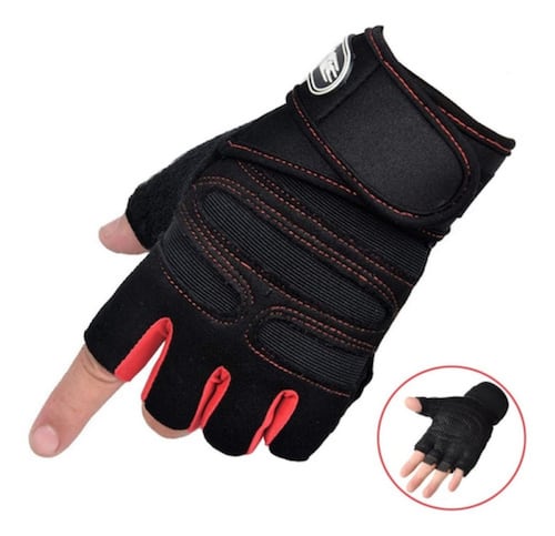 Guantes Gym Tacticos Pesas Crossfit Gimnasio Mujer Hombre TALLA L