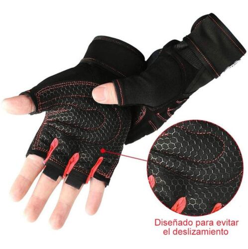 Guantes Gym Tacticos Pesas Crossfit Gimnasio Mujer Hombre TALLA L