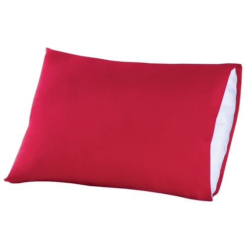 Par Fundas Almohada Esencial Estándar Rojo Colchas Concord