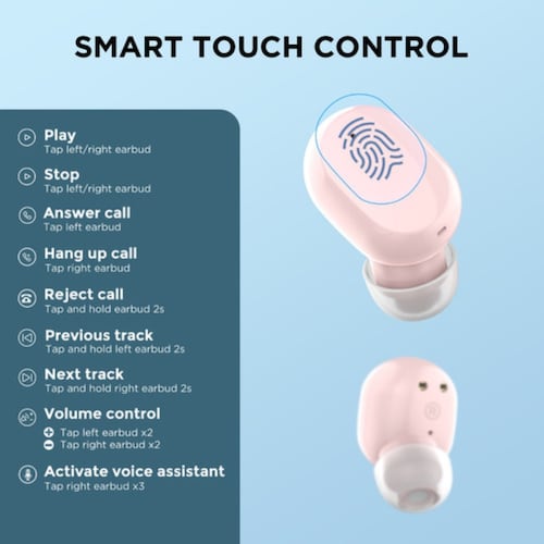 Audífonos Inalámbricos 6 Con Bluetooth Bt5.3 ROSA