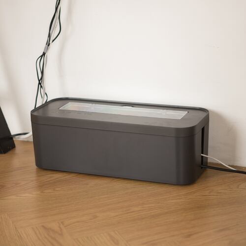 AGBOX Caja Organizadora Para Ocultar Cables Negro LTOFL001.