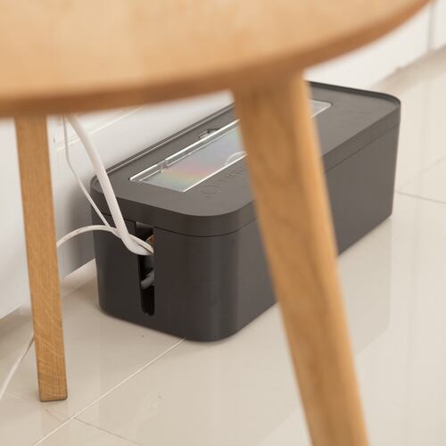 AGBOX Caja Organizadora Para Ocultar Cables Negro LTOFL001.