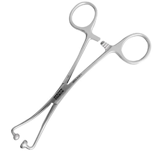 Pinza Peers Clamp 14cm Plateada Acero Hergom Premium