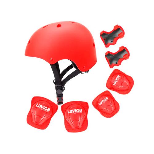 Kit Casco Protección Juvenil Rodilleras +muñequeras+ Coderas