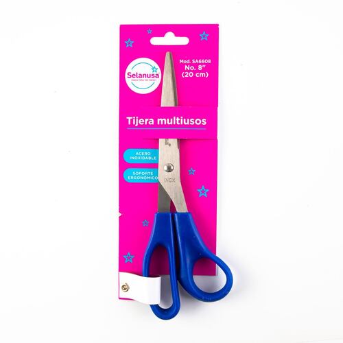 Tijera Multiusos Azul Acero Inoxidable 20 cm Selanusa