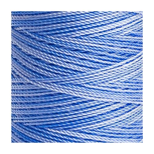 Caja 6 Pzs Hilo Crochet Nylon Azul/Blanco Selanusa