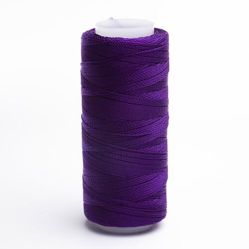 Caja 6 Pzs Hilo Crochet Nylon Morado magenta Selanusa