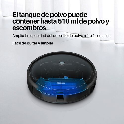 Robot Aspiradora Inteligente C50 Barre, Trapea y Autocarga - Alexa y Google.