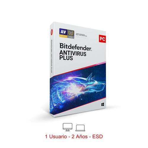 Bitdefender Antivirus Plus 1 Usuario, 2 Años