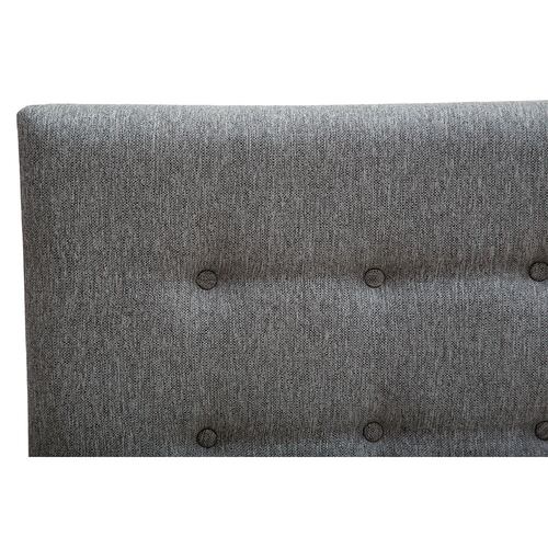 Colchón Individual Spring Air Morgan Con Cabecera Dicasa Bilbao Gris