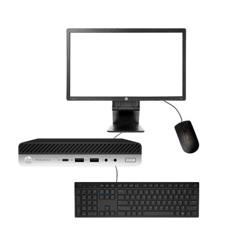 PC HP EliteDesk 800 G4 MINI - Intel Core i7-8ª Gen - 16GB RAM, 512GB SSD - MONITOR 19"- EQUIPO CLASE A, REACONDICIONADO.