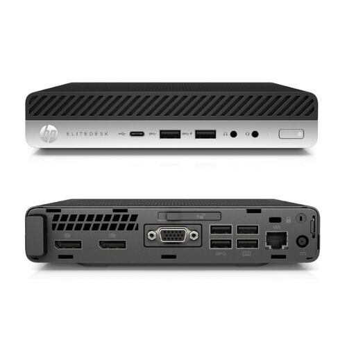 CPU HP EliteDesk 800 G4 MINI - Intel Core i7-8ª Gen - 16GB RAM, 512GB SSD - Windows 10 - EQUIPO CLASE A, REACONDICIONADO.