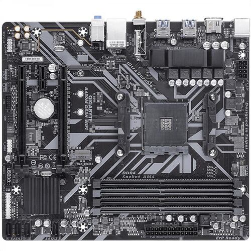 Tarjeta Madre GIGABYTE B450M DS3H WIFI BT 4xDDR4 2xPCI-E USB3 Socket AM4.
