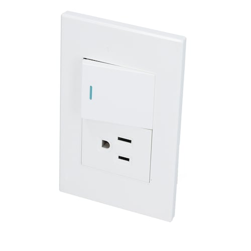 Placa Interruptor Contacto 1/2 127v 16A Blanco Surtek