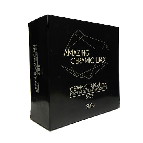 Cera para auto Amazing Ceramic Wax Recubrimiento Cerámico, acabado recién pulido.